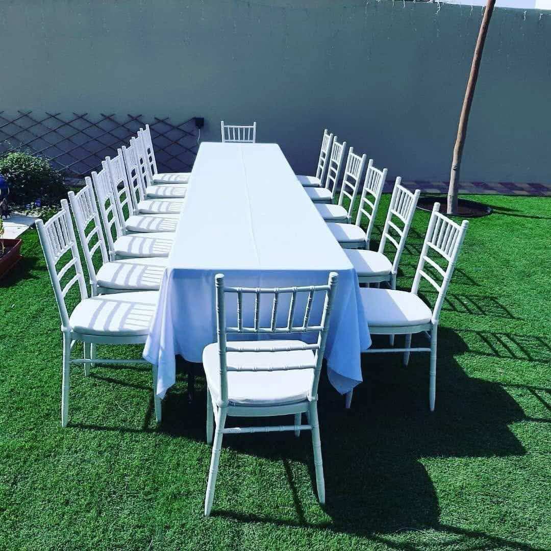 Lawn banquet venue setup